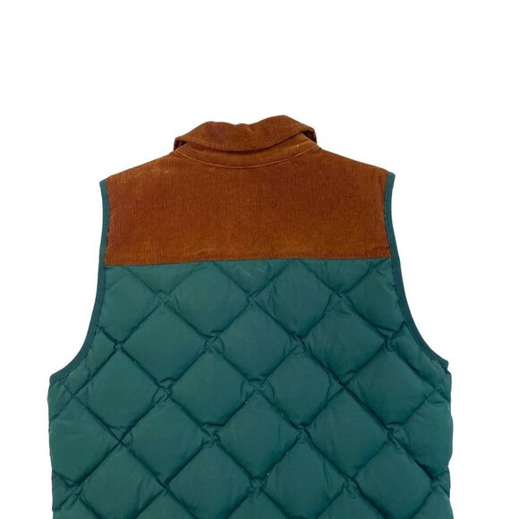 J. Crew‎ quilted excursion zip up vest Size XS green mustard yellow old money - Picture 3 of 8